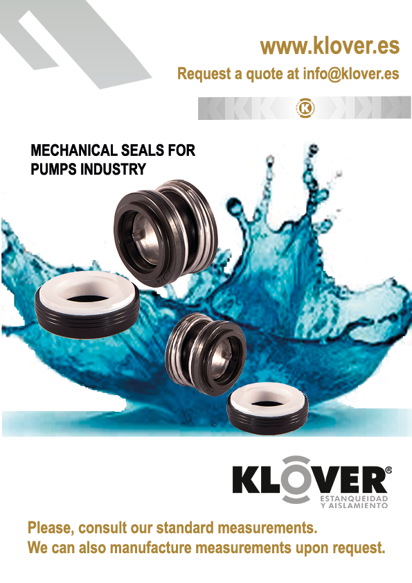 CIERRE MECANICO O SELLO MECANICO MODELO KL-600 SPRINGS PARA BOMBAS
