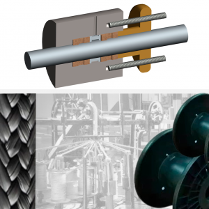 EMPAQUETADURA TRENZADA TECNICA DE GRAN CALIDAD TIPO KLE-836 (PTFE-GRAFITO)