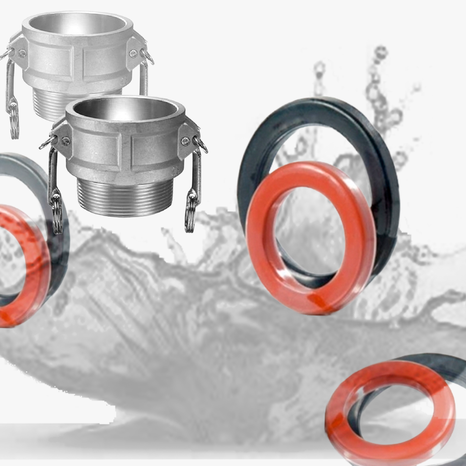 JUNTAS CAMLOCK PARA CONEXIONES DE MANGUERA DE GRAN CALIDAD. CALIDAD FDA, USO ALIMENTARIO.