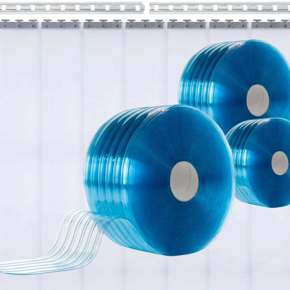 LAMINA DE PVC FLEXIBLE NERVADA POLAR PARA USO INDUSTRIAL