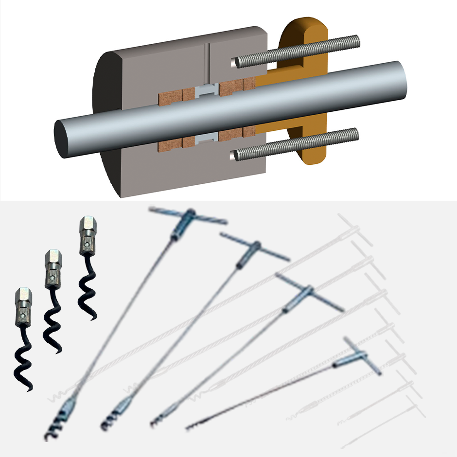 EXTRACTORES DE EMPAQUETADURA TRENZADA TECNICA Y PUNTAS DE RECAMBIO VARIAS MEDIDAS.